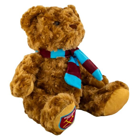 West Ham United FC Classic Soft Touch Teddy Bear / Brown/Blue/Claret - Picture 3 of 3